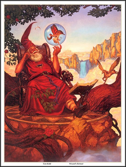 Wizard's Retreat painting by Tom Kidd